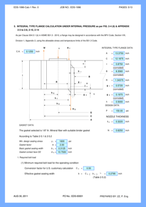 Excel Calculation Spreadsheet